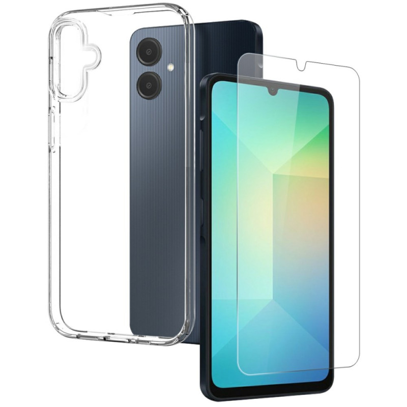 Coque Samsung Galaxy A06 Transparente avec Protection Écran