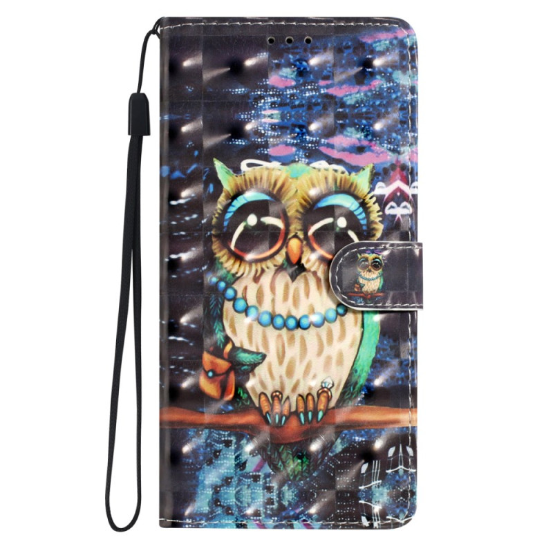 Housse Galaxy A36 5G Motif Hibou 3D