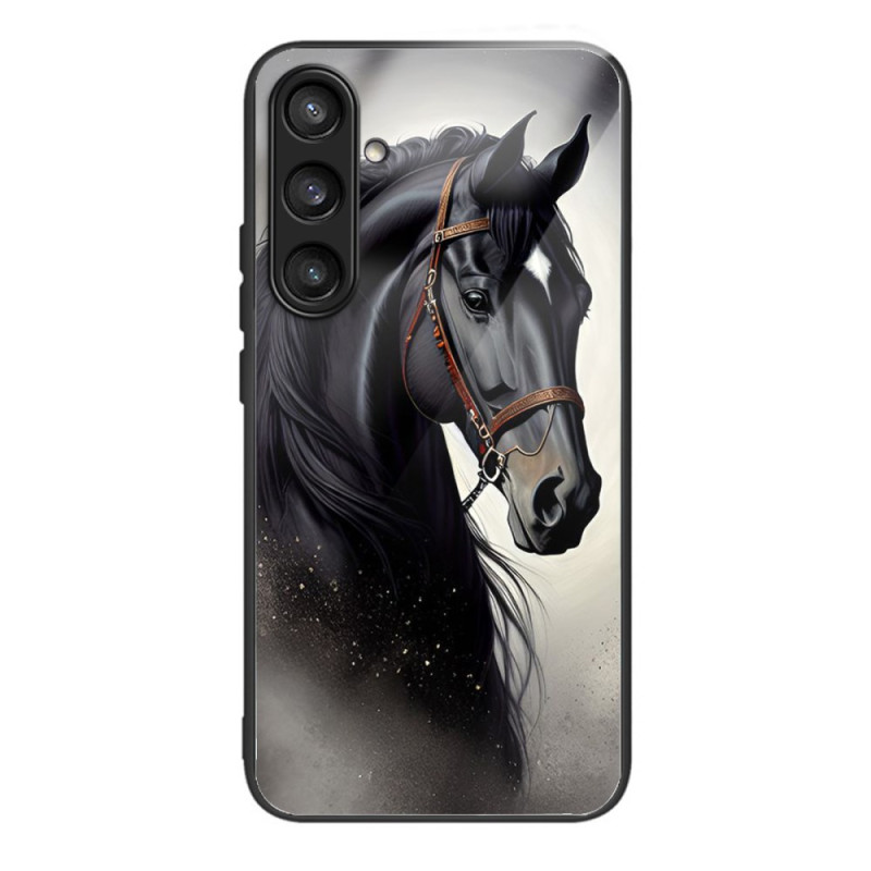 Coque Samsung Galaxy S25 5G Verre Trempé Cheval Gris