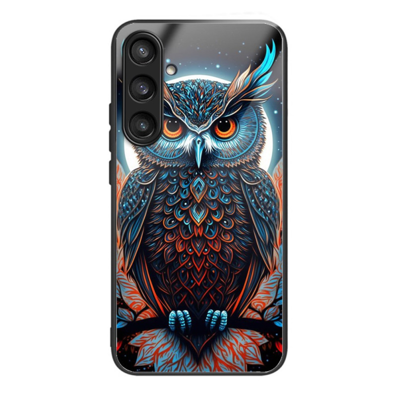 Coque Samsung Galaxy S25 5G Verre Trempé Hibou Coloré