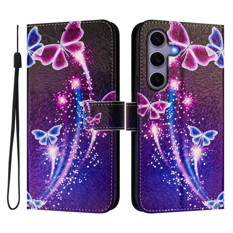 Housse Samsung Galaxy S25 5G Papillons Feu d'Artifice