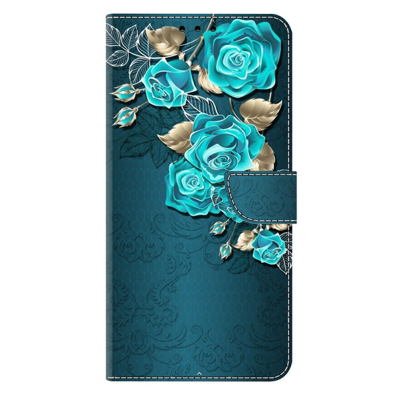 Housse Samsung Galaxy S25 5G Roses Bleues