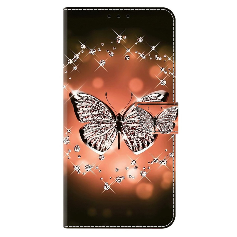 Housse Samsung Galaxy S25 5G Papillon Cristal