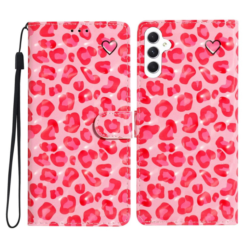 Housse Samsung Galaxy S25 Plus 5G Design Léopard Rose