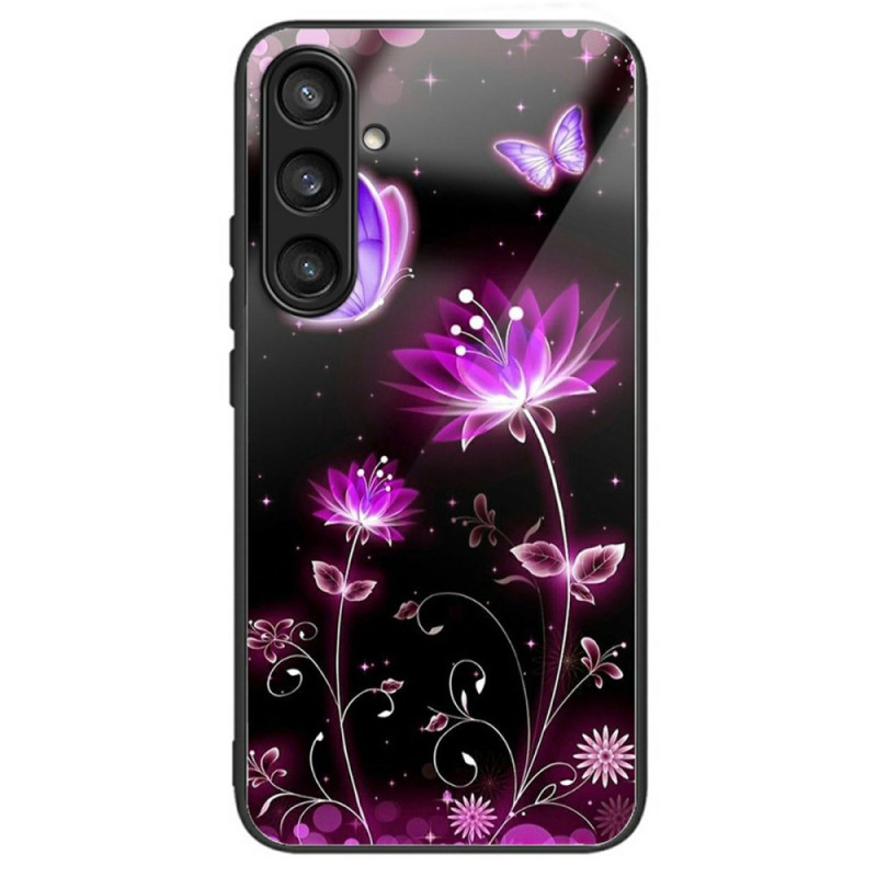 Coque Samsung Galaxy S25 Plus 5G Verre Trempé Fleurs et Papillons