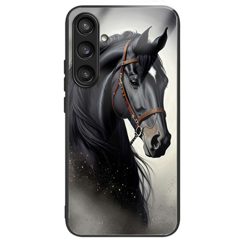 Coque Samsung Galaxy S25 Plus 5G Verre Trempé Cheval Gris