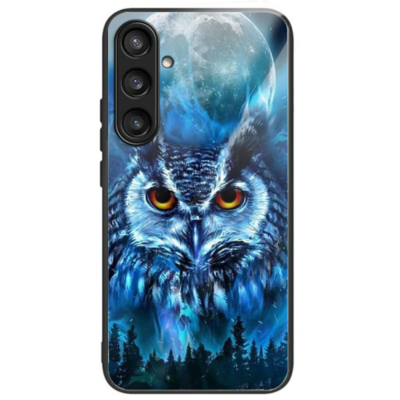 Coque Samsung Galaxy S25 Plus 5G Verre Trempé Hibou Lune