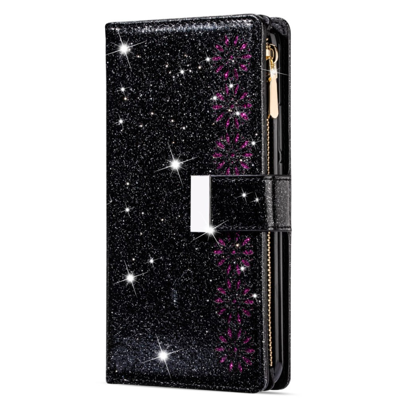 Housse Samsung Galaxy S25 Plus 5G Portefeuille Paillettes