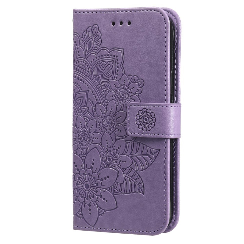 Housse Samsung Galaxy S25 Plus 5G Design Floral à Lanière