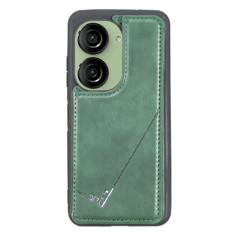 Coque Zenfone 10 Effet Cuir Porte-Cartes et Support