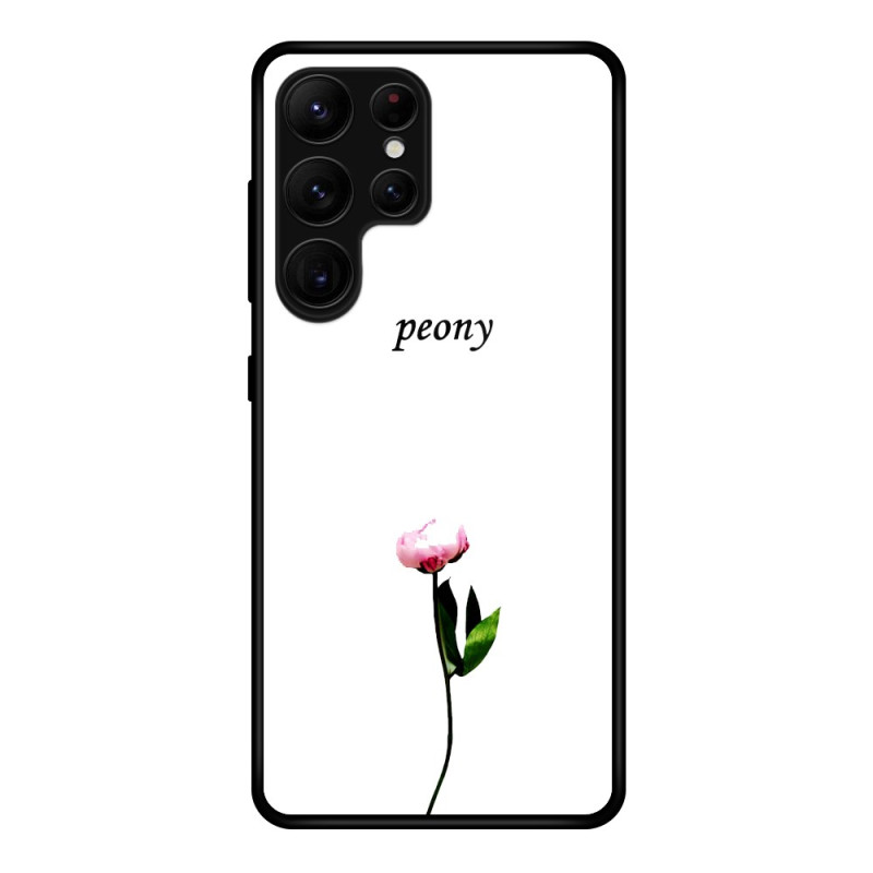 Coque élégante pour Samsung Galaxy S25 Ultra avec motif pivoine