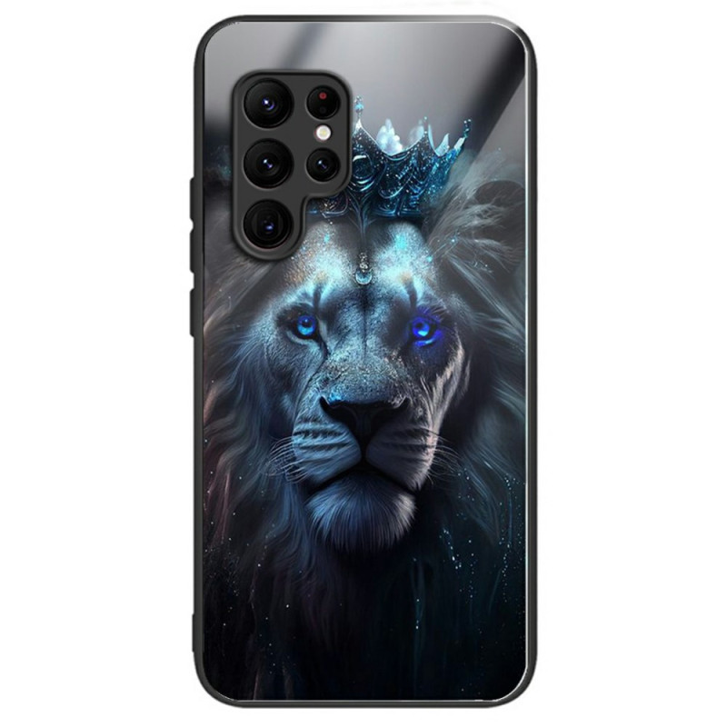 Coque élégante pour Samsung Galaxy S25 Ultra avec motif Lion Couronné