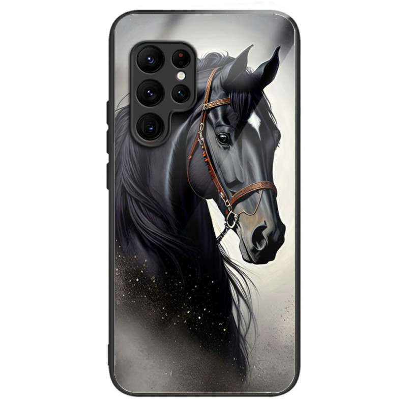 Coque Samsung Galaxy S25 Ultra 5G Verre Trempé Cheval Gris