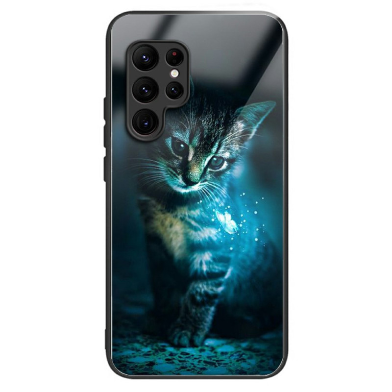 Coque Samsung Galaxy S25 Ultra 5G Verre Trempé Chat