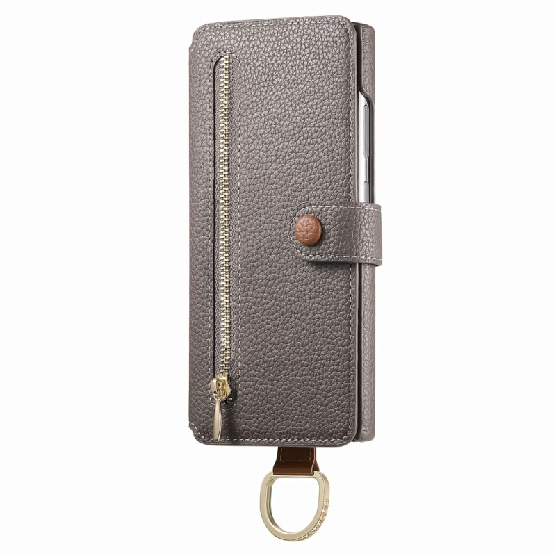 Housse Samsung Galaxy S25 Ultra 5G Portefeuille Protection RFID avec Pochette et Anneau