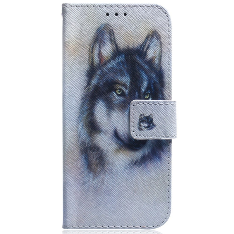 Housse Samsung Galaxy A56 5G / A36 5G Loup Aquarelle