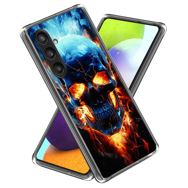 Coque Samsung Galaxy A56 5G Crâne Enflammé