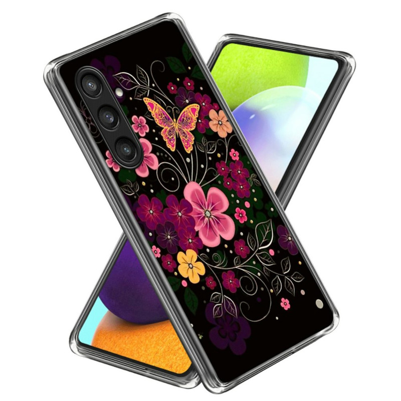 Coque Samsung Galaxy A56 5G Fleurettes et Papillons