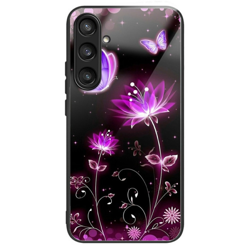 Coque Samsung Galaxy A56 5G Verre Trempé Fleurs et Papillons