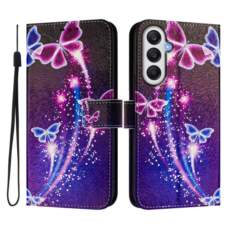 Housse Samsung Galaxy A56 5G Papillons Feu d'Artifice