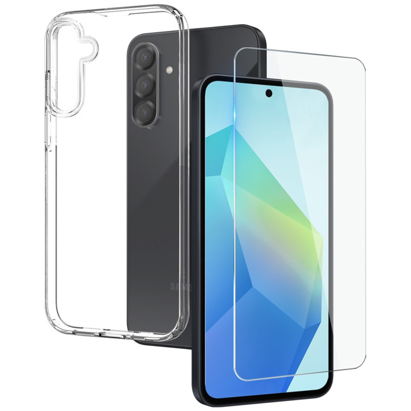 Coque 2-en-1 Samsung Galaxy A56 5G Transparente avec Protection Écran