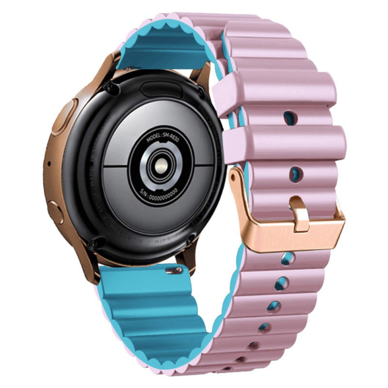 Bracelet Samsung Watch6/5/4/3 / Watch 42mm / Classic / Active / Gear Bicolore avec Boucle Or-Rose