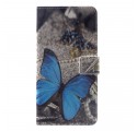 Housse Huawei Mate 20 Pro Papillon Bleu