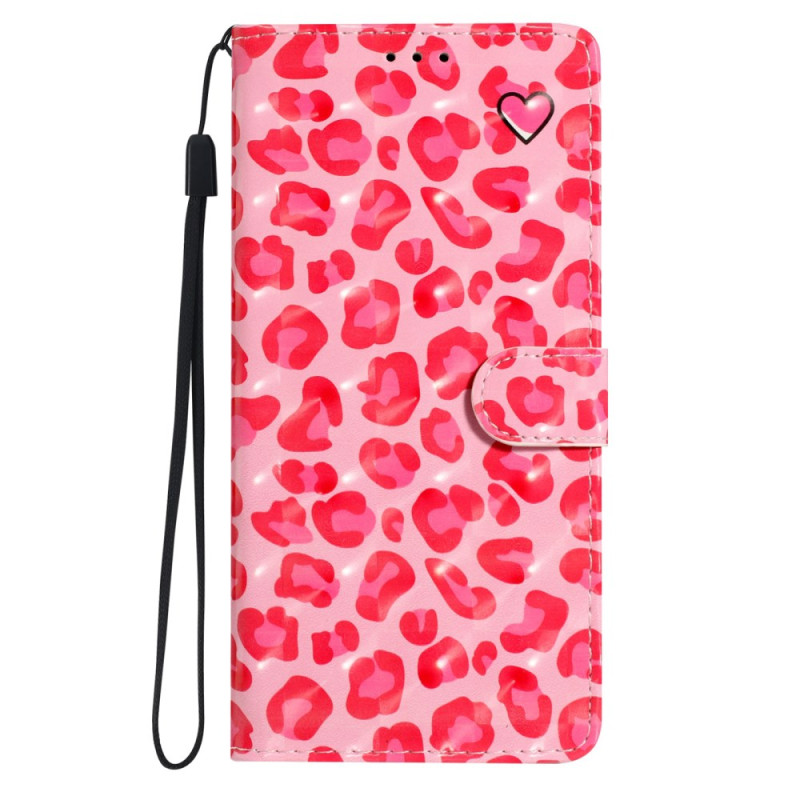 Housse Xiaomi Redmi Note 14 5G Motif Léopard Rose 3D