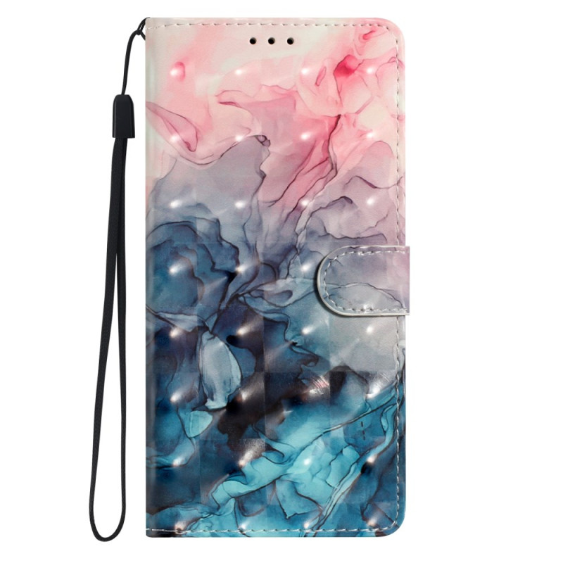 Housse Samsung Galaxy A26 5G Motif Marbre Rose et Bleu 3D