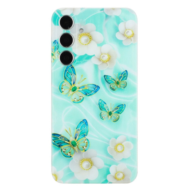 Coque Samsung Galaxy A26 5G Papillons et Fleurs