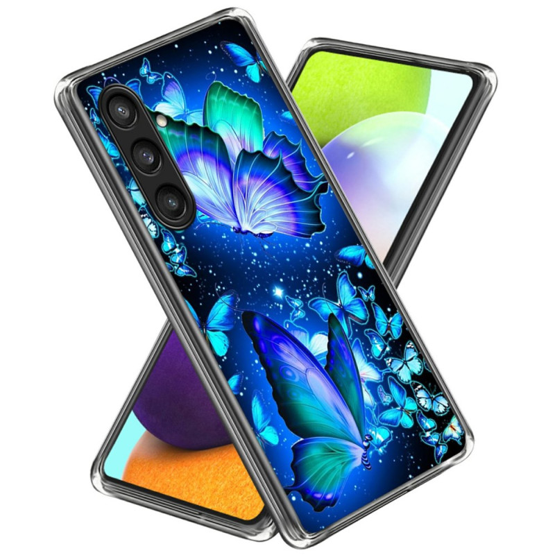 Étui Samsung Galaxy A26 5G Papillons Bleus Lumineux