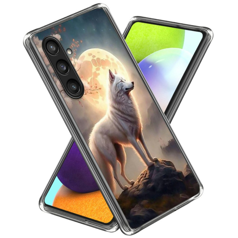 Coque Samsung Galaxy A26 5G Loup au Clair de Lune