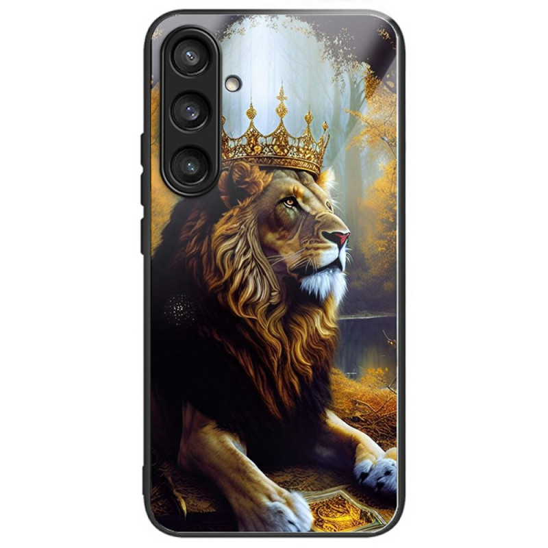 Coque Samsung Galaxy A26 5G Verre Trempé Couronne de Lion Doré