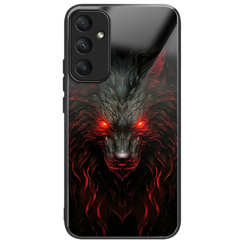 Coque Samsung Galaxy A26 5G Verre Trempé Loup aux yeux rouges