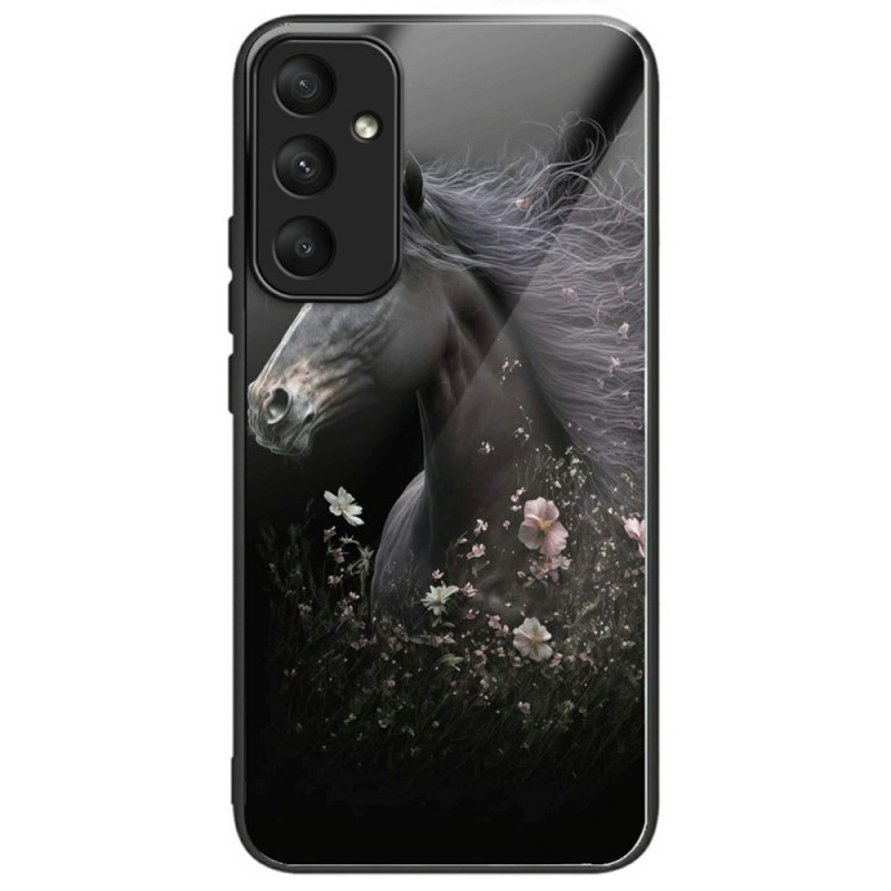 Coque Samsung Galaxy A26 5G Verre Trempé Cheval et Fleurs