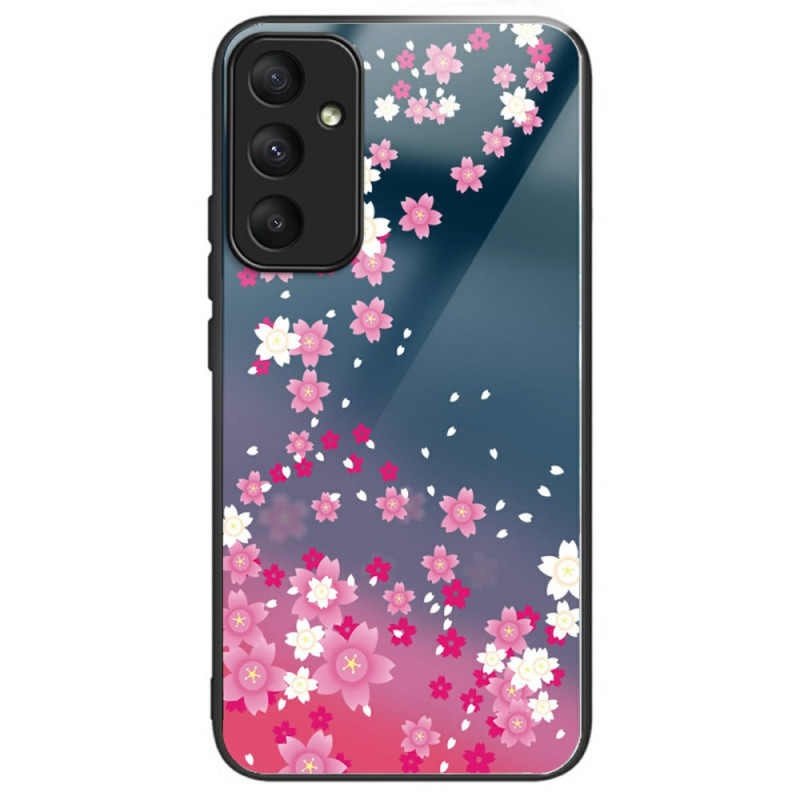 Coque Samsung Galaxy A26 5G Verre Trempé Motif Floral Rose