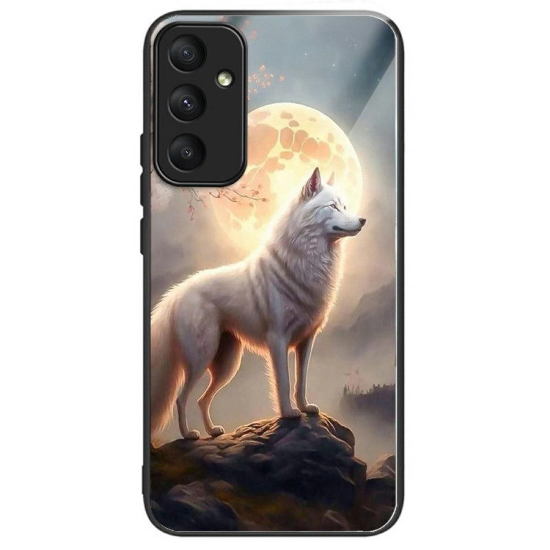 Coque Samsung Galaxy A26 5G Verre Trempé Loup Blanc