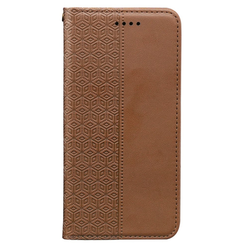 Flip Cover Samsung Galaxy A26 5G Frise Carreaux à Lanière