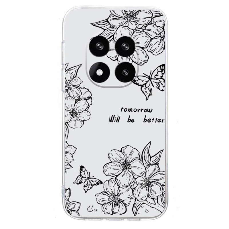 Coque Xiaomi Redmi Note 14 Pro 5G Dessin Papillons et Fleurs