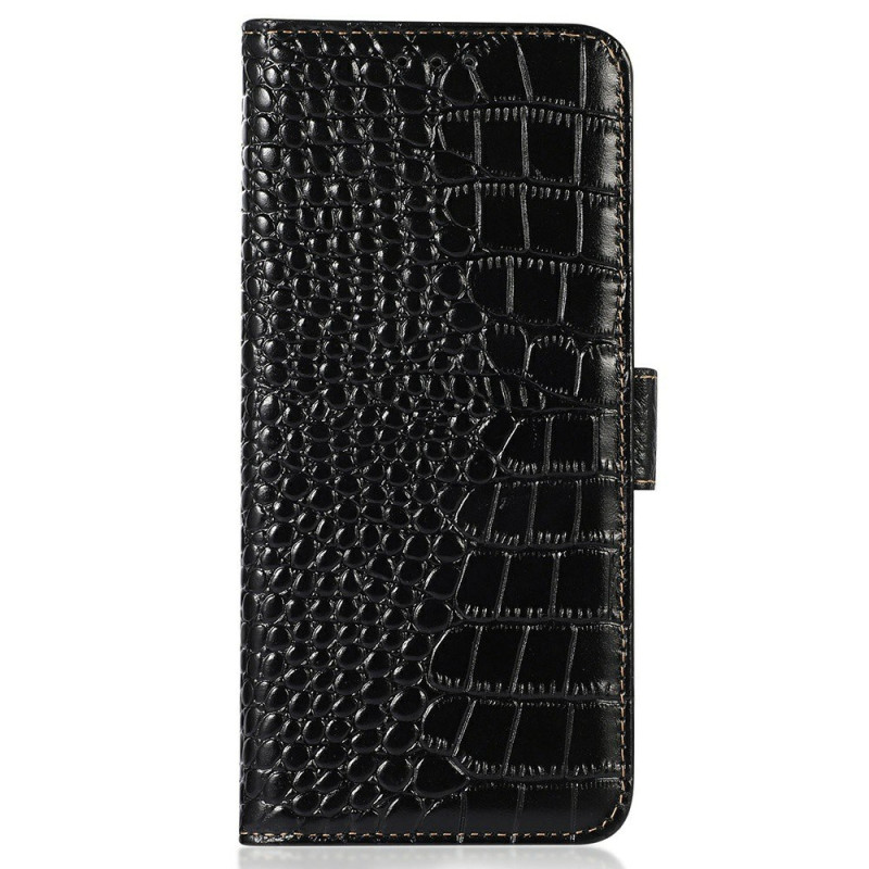 Housse Xiaomi Redmi Note 14 Pro 5G Cuir Texture Crocodile