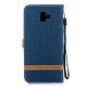 Housse Samsung Galaxy J6 Plus Tissu Et Effet Cuir