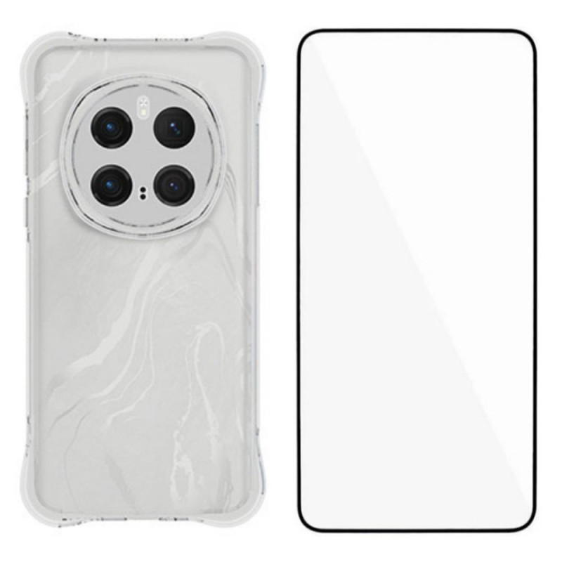 Coque Honor Magic 7 Pro 5G Transparente avec Protecteur Écran en Verre Trempé