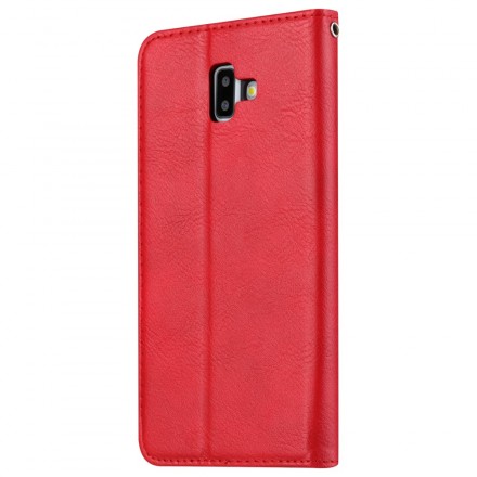 Flip Cover Samsung Galaxy J6 Plus Simili Cuir Porte-Cartes