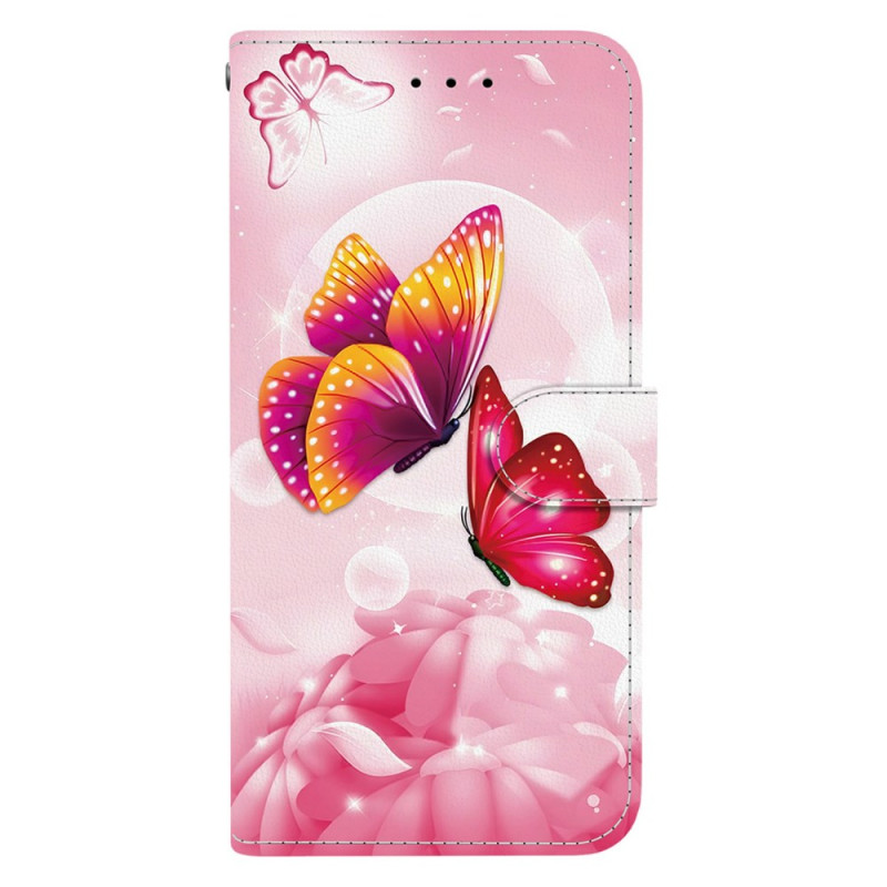 Housse Xiaomi Redmi 14C / Poco C75 Papillons Roses