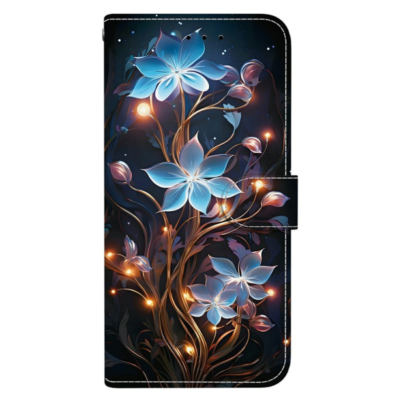 Housse Xiaomi Redmi 14C / Poco C75 Fleurettes Bleues