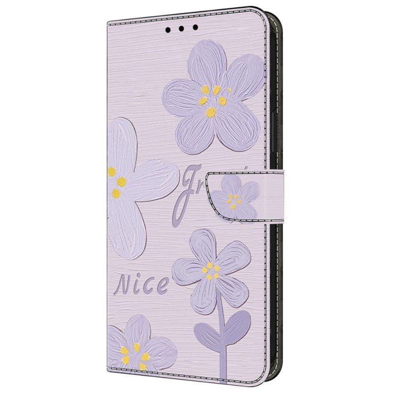 Housse Xiaomi Redmi 14C / Poco C75 Fleurs Violettes