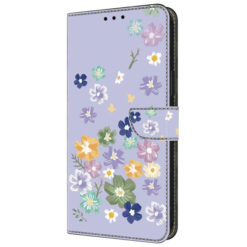 Housse Xiaomi Redmi 14C / Poco C75 Motif Floral Violet