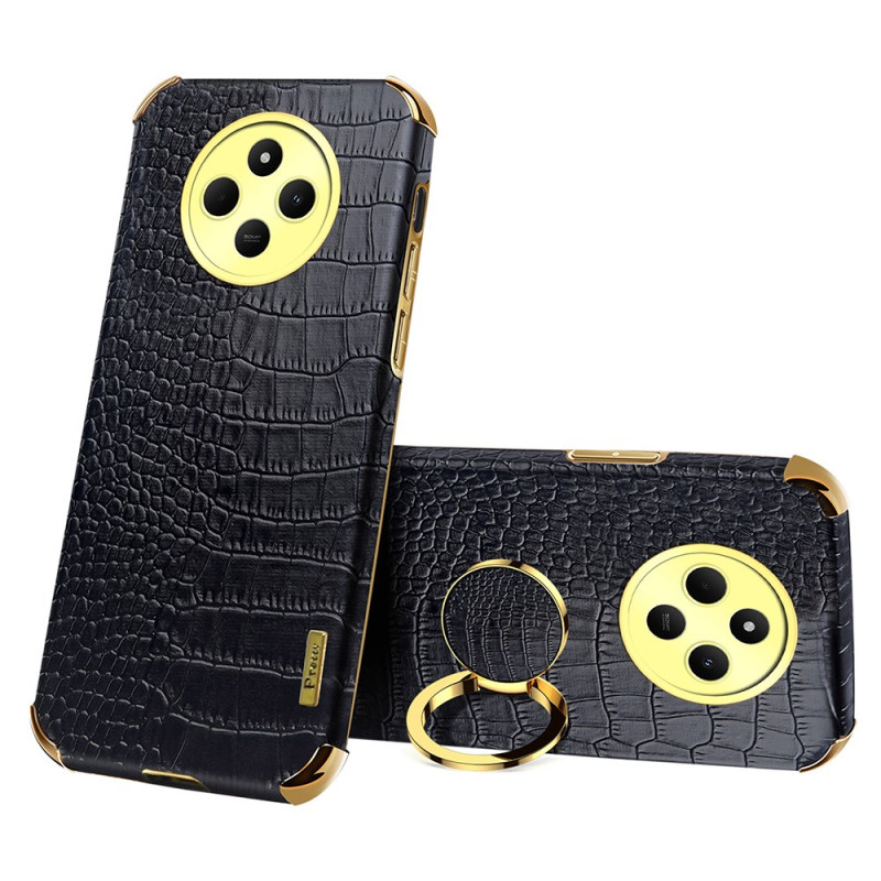 Coque Xiaomi Redmi 14C / Poco C75 Style Crocodile avec Support