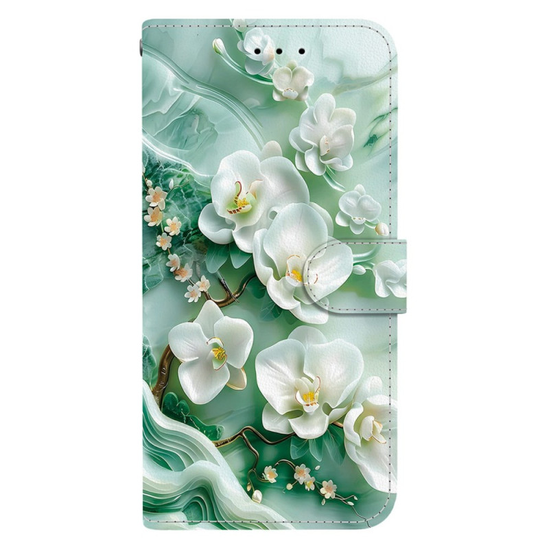 Housse Moto G15 Fleurs de Jade