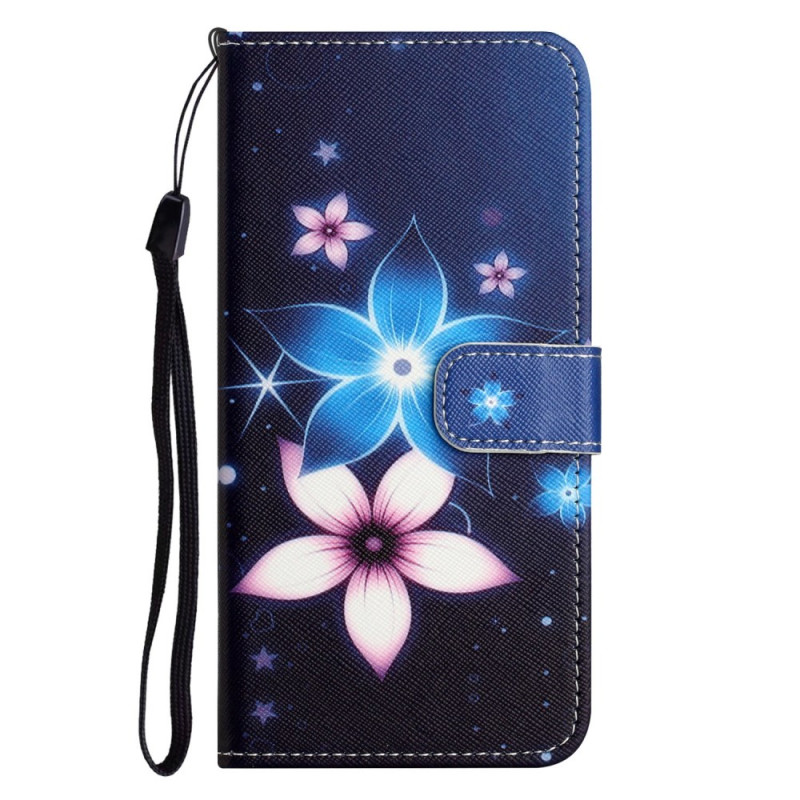 Housse Moto G15 Fleurs Lunaires